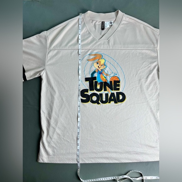 Oversized Printed Mesh T-shirt Space Jam 2 size Medium - Picture 7 of 10